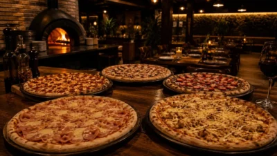 Pizza massa fina crocante em Cascavel PR - forno artesanal com mais de 100 sabores