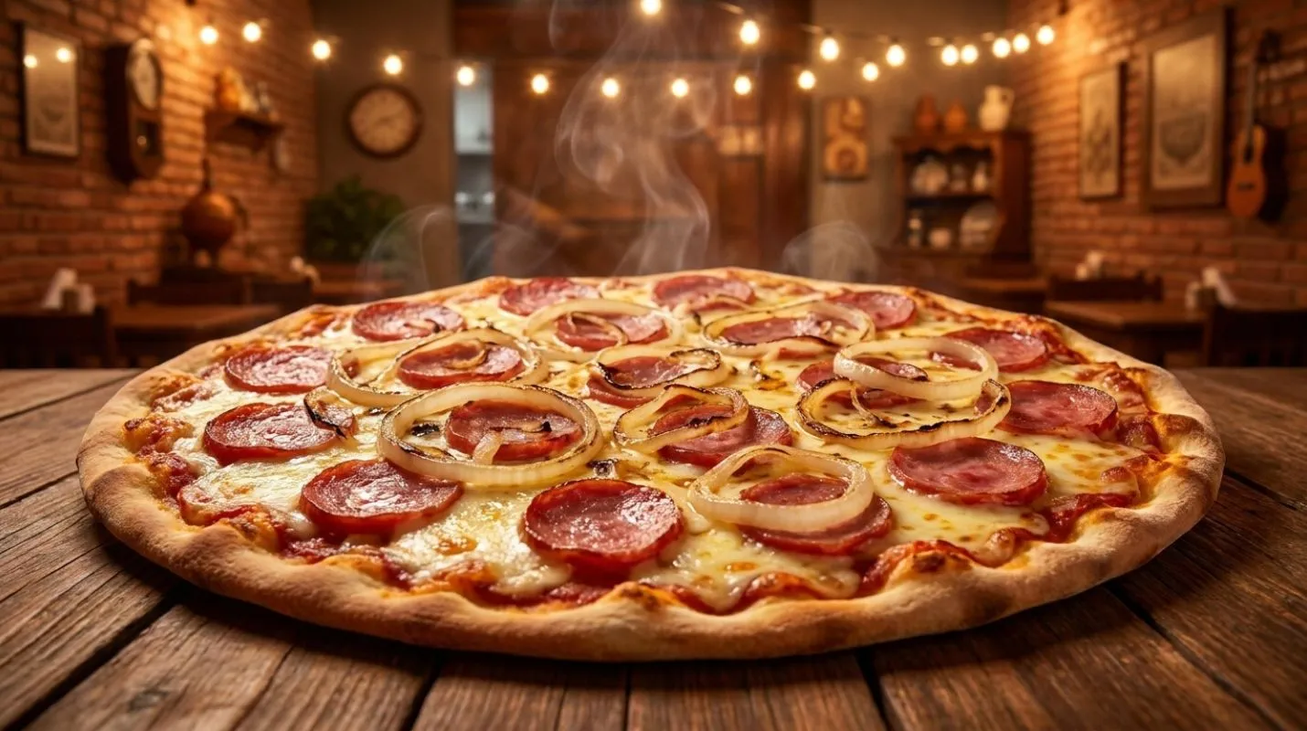 Entrega de delivery de pizza