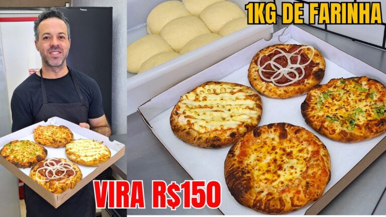 Mini Pizza Caseira Econômica: Massa Fácil, Barata e Perfeita para Vender